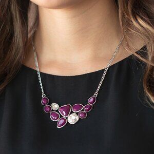 Paparazzi Jewelry- Breathtaking Brilliance - Purple Necklace - Vintage